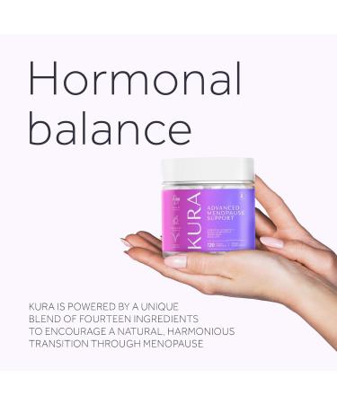 Kura Menopause Supplements for Women - Advanced Support | 14 Active Ingredients | 2 Month Supply - Buy Online on GoSupps.com