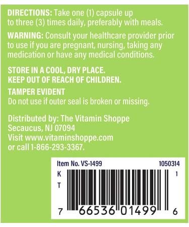The Vitamin Shoppe Astragalus (Root) 500mg Herbal Supplement Support (100 Capsules) 100 Count (Pack of 1) - Buy Online on GoSupps.com
