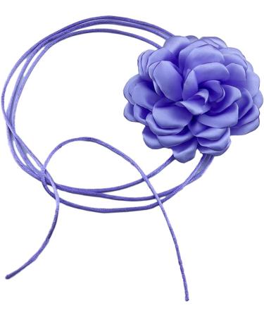 Shop Southjieling 3D Rose Trailer Necklace - Versatile Collarbone Chain & Fashionable Violet Flower Accessory - Buy Online on GoSupps.com