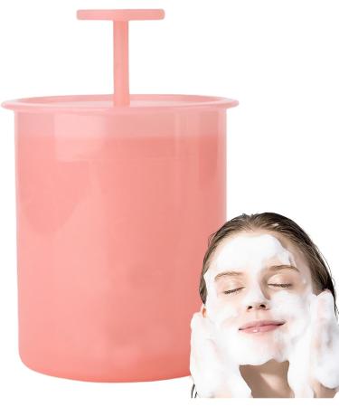 Obesntln Soap Foam Cleaning Foamer - Portable Facial Cleanser Foam Bottle | Ergonomic Facial Cleansing Device Skin Care Cleaning Foam Maker for Travel Household Pink - Buy Online on GoSupps.com