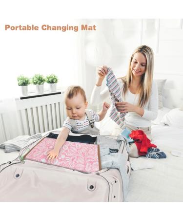 Lekebaby Foldable Travel Changing Mat - Willow Branch Pink - Buy Online on GoSupps.com