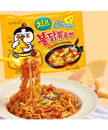 CNMART Samyang Cheese Flavour Hot Chicken Buldak Ramen Instant Noodle Halal 140g (Pack of 5) Chicken Original Cheese Spicy 5 count (Pack of 1) - Buy Online on GoSupps.com