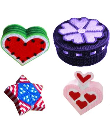 Justdolife 12PCS Star Shape Needlepoint Canvas - DIY Plastic Blank Canvas for Needlework Craft - Buy Online on GoSupps.com
