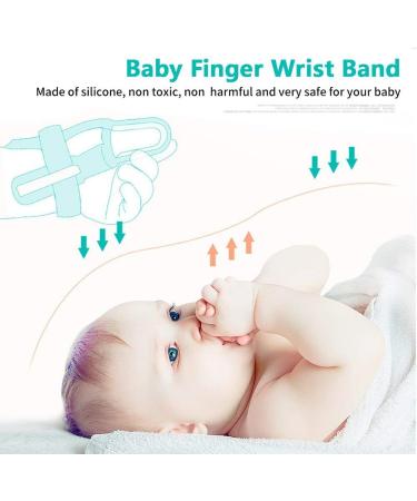 Yosoo Baby Stop Thumb Sucking Kit - Silicone Finger Guard Wrist Band for Kids - Buy Online on GoSupps.com
