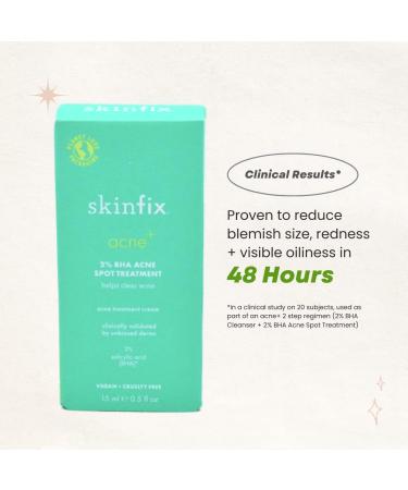Skinfix Acne+ 2% BHA and Azelaic Acid Spot Treatment - Clear Acne Fast - Buy Online on GoSupps.com