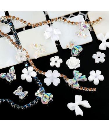 Nail Stud Glitter Decals Bow Manicure Set Charm DIY White Flower Nail Art Charms Nail Art Rhinestones Kit Multi Shaped Jelly Bear Shape(2) - Buy Online on GoSupps.com