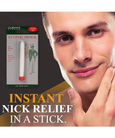 Pinaud Clubman Styptic Pencil 0.33 oz - 6 Pack for Quick Nick Relief - Buy Online on GoSupps.com