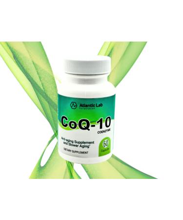 Coenzyme COQ-10 Anti-Aging and Slower-Aging Support Heart Health with Our Fast Absorption Capsules. Vegan Gluten Free Keto Paleo All Diets Low Carb 60 Count.
