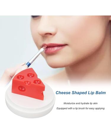 Cheese-Shaped Lip Balm Moisturizing Nourishing Repair Lip Balm for Chapped Cracked Lips-0.3oz(01) - Buy Online on GoSupps.com