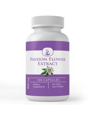 PURE ORIGINAL INGREDIENTS Passion Flower Extract (100 Capsules) Always Pure No Additives or Fillers Lab Verified 100 Count (Pack of 1)