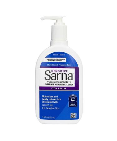 Sarna Sensitive Maximum Strength Anti Itch Lotion 7.5 Fl Oz (Pack of 1)