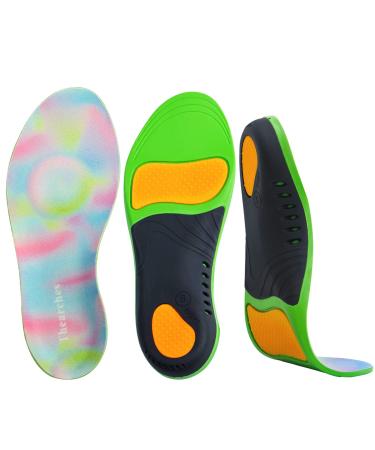 Children orthoses insole footsteps support shoe inserts deep heel shell Inner sole flat feet plantar fasciitis overpronation foot vault heel pain relief sports performances S: 28-30 EU |19.5cm