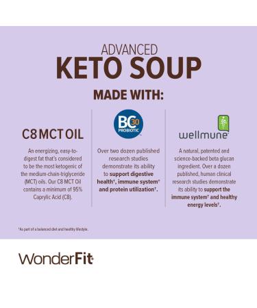 WonderSlim Keto Soup C8 MCT Oil Tortilla - Low Carb, Probiotic, Immune Support (5ct) - Buy Online on GoSupps.com