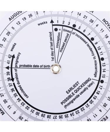Pregnancy Wheel Due Date Calculator - Set of 4 for Moms, Patients, Doctors, Midwives & Nurses - Buy Online on GoSupps.com