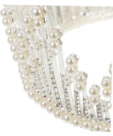 Fashion Headwear Baroque Pearls Headpiece for Women Princess Crowns Rose Gold Headband Wedding Pearl Headband for Wigs Wedding Crown Prom Crown Hair Accessories Bride Wedding Dress 15*15*8.5cm Silver - Buy Online on GoSupps.com