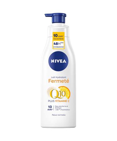 Nivea moisturizing body milk q10 + vitamin C for normal skin (1 x 250 ml) body milk enriched with CO-ENEN ENGEN Q10 & vitamin C body milk for tighter skin 250 ml (1 Pack)