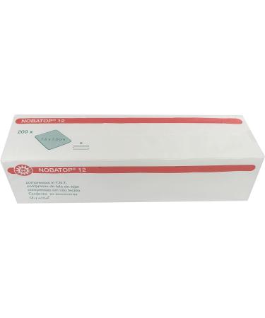 NOBATOP 12 Nonwoven Compresses - 200 Pieces 6-Ply 7.5x7.5 cm | Premium Quality Medical Supplies for International Shipping - Buy Online on GoSupps.com