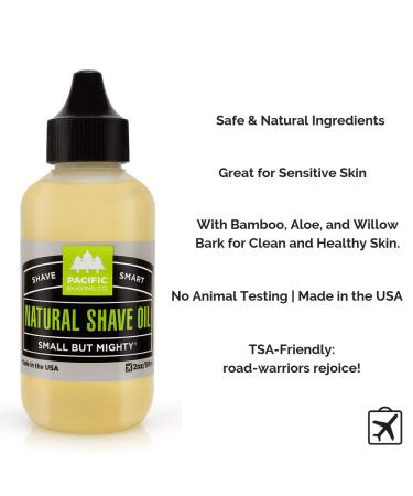 Buy Pacific Shaving Company Natural Shaving Oil - Unisex Avocado & Sunflower Oil for Men & Women - 3 Pack (2 Fl Oz) - Ideal for Face Legs & Body Care - Buy Online on GoSupps.com