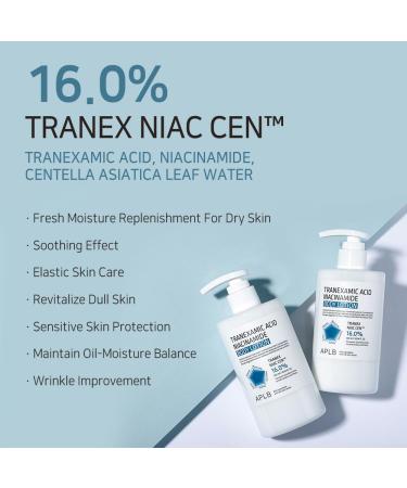 APLB Tranexamic Acid Niacinamide Body Lotion | TRANEX NIAC CEN 16.0% 10.14 FL.OZ/Korean Skincare Long lasting hydration Blemish Care Helps with skin discoloration - Buy Online on GoSupps.com