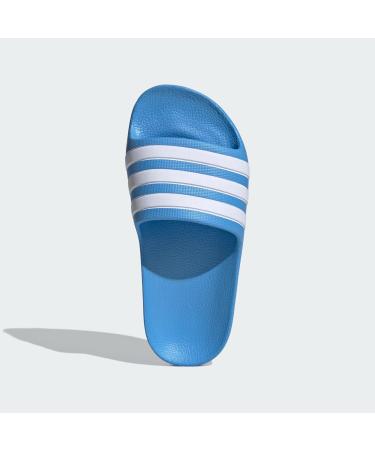 Buy adidas Unisex Kids Adilette Aqua Slides - Size 32 EU | Core Black & Grey Six | International Shipping - Buy Online on GoSupps.com