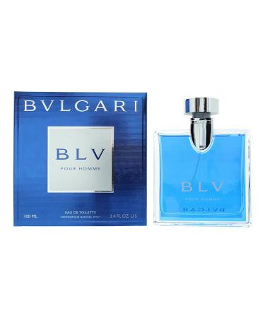 BVLGARI BLV Homme for Men 3.4 oz Eau de Toilette Spray 3.4 Fl Oz (Pack of 1)