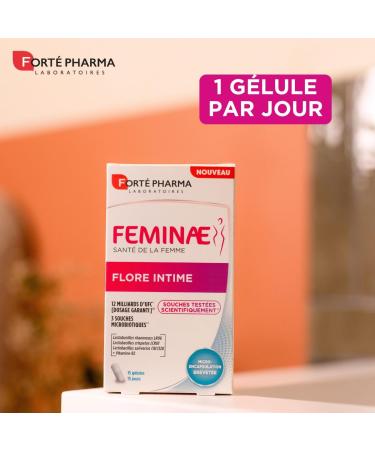 Fort Pharma - Feminae Flore Intime - Probiotique flore vaginale Lactobacillus D sagr ments f minins - 12 milliards d'UFC + Vitamine B2-15 g lules 1/jour - Buy Online on GoSupps.com