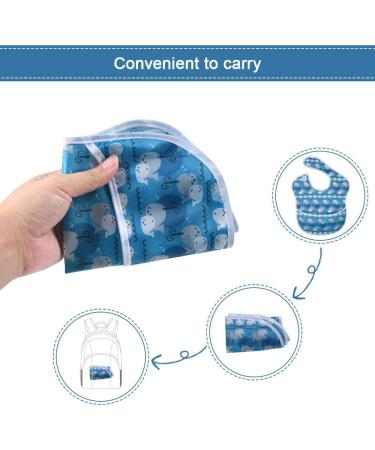 Vicloon Baby Bibs 4pcs - Waterproof Sleeveless Infant Bibs for Boys and Girls (6 Months-2 Years) - Unisex Feeding Bibs - Buy Online on GoSupps.com