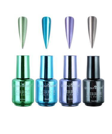 Romida gel colors set nail nail polish color gel gel gel nails set 4 colors glitter uv gel color gel nail art nail design D.