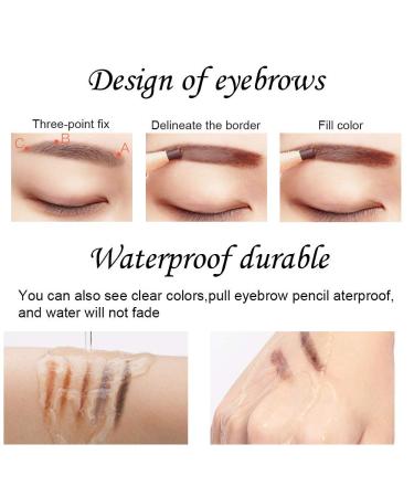 U-N Longlasting Waterproof Eyebrow Pencil - Gray | Automatic Liner - 3 Color Options - Buy Online on GoSupps.com
