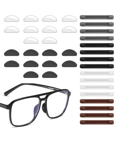 Nasal pads silicone glue brile nose pads glasses ear pads non -slip self -adhesive nose pads 20 piece of non -slip glasses nasal pads soft silicone 16 pieces anti -slip glasses