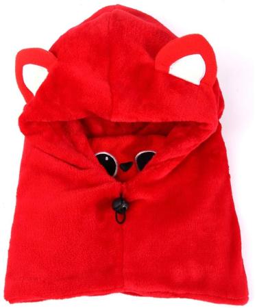 Happy Cherry Kids Ski Balaclava & Scarf - Thermal Winter Hat for Boys & Girls (Ages 2-12) in Red | Neck Protection Cartoon Hood for Outdoor Cycling - Buy Online on GoSupps.com