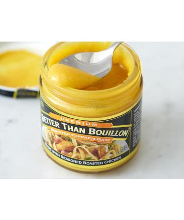 Better Than Bouillon Roasted Chicken Base 8-Ounce Jar (Pack of 2) - 38 Servings | Premium Seasoned Blendable Base for Enhanced Flavor - Buy Online on GoSupps.com