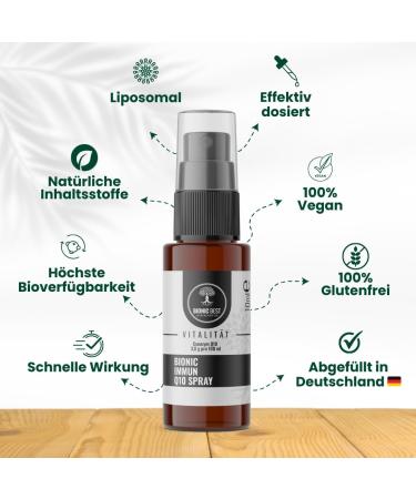 Bionic Best Coenzyme Q10 Spray - High-Dose Ubiquinol for Immune & Skin Protection | Liposomal Q10 Easy Application 10ml - Buy Online on GoSupps.com