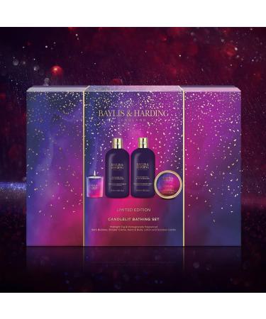 Baylis & Harding Midnight Fig & Pomegranate Luxury Bathing Gift Set - Vegan Friendly (1 Pack) - Buy Online on GoSupps.com