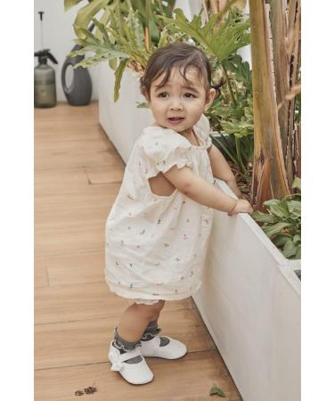LACOFIA Baby Girls Ballerina Mary Jane Shoes | Anti-Slip Prewalkers 3-6 Months | White - Buy Online on GoSupps.com