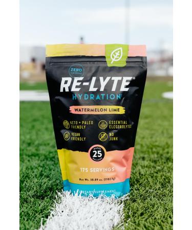Re-Lyte Hydration Electrolyte Powder Bulk Pouch 175 Servings/Watermelon Lime - Buy Online on GoSupps.com