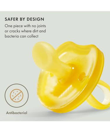 Natursutten Pacifier 6-12 Months - 1-Pack | Original Orthodontic Nipple, Natural Rubber, BPA-Free | Safe & Soft for Breastfeeding Babies | Made in Italy - Buy Online on GoSupps.com