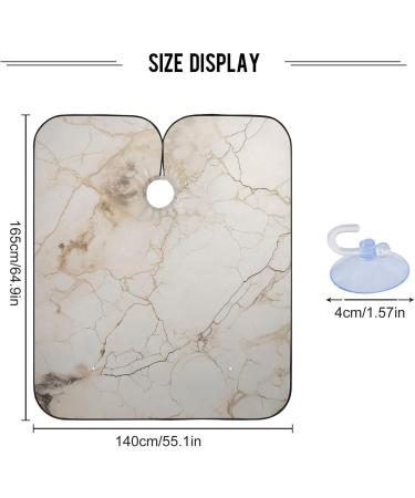 Bolaz Waterproof Barber Cape - White Marble & Cheetah Haircut Bib for Men | Unisex Hair Cutting Cape - Shop Internationally - Buy Online on GoSupps.com