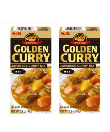 S&B Golden Curry Japanese Curry Mix Hot 92g x 2 packs
