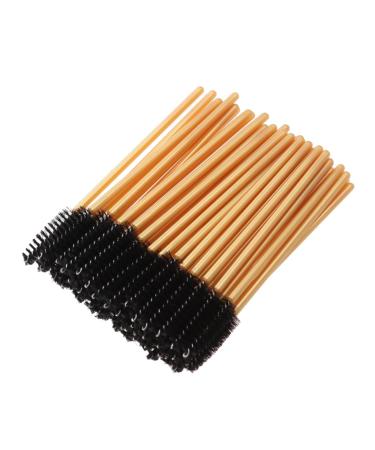 FOMIYES 50 Pcs Colored Mascara Eyelash Mascara Black Mascara Makeup Eyelash Brush Applicator Make up Suite 50 Pcs Black