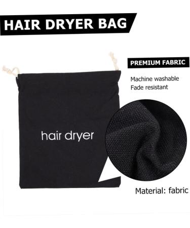 HAPINARY 12 Pcs Hair Dryer Storage Bag Travel Organizer Pouch Drawstring Storage Bag Hair Bag Fabric Black - Buy Online on GoSupps.com