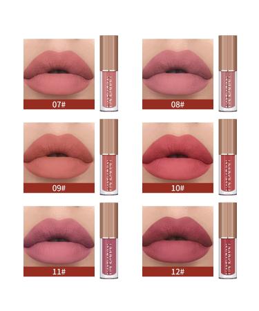 BAISEN DIARY 12 Colors Velvet Matte Liquid Lipstick Gift Set (Set B) | Long-Lasting & Non-Stick Formula | Shimmer Nude Lip Gloss Collection - Buy Online on GoSupps.com