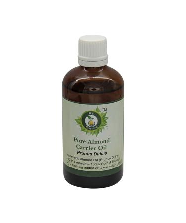Almond Oil | Prunus Dulcis | for Skin | Pure Almond Oil | for Body | for Hair | for Massage | for Face | for Cooking | 100% Pure Natural | Cold Pressed | 15ml | 0.507oz by R V Essential 15ml (0.507 Ounce)