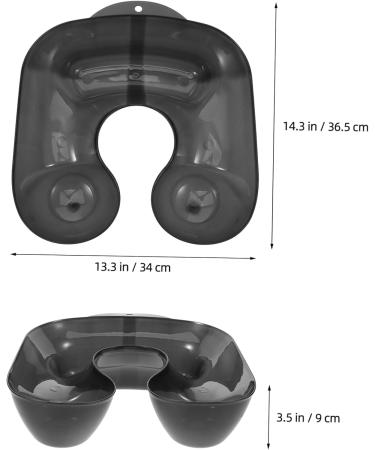 Homoyoyo Plateau pour Cou de Barbier Plastique Noir Repose-nuque pour Teinture de Cheveux Professionnelle Usage Salon Coiffure et Domicile Facile Utiliser - Buy Online on GoSupps.com
