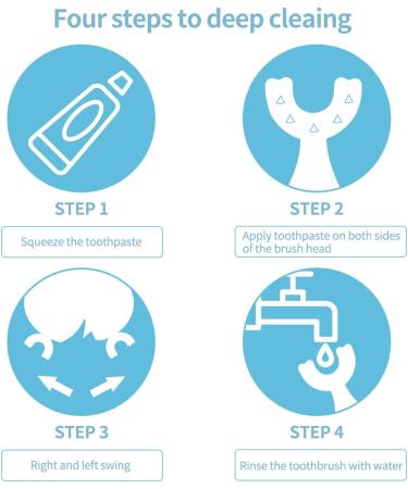 Kidszz Kids U-Shaped Silicone Toothbrush for Toddlers | Soft Food-Grade Brush | 360 Oral Cleaning | Ages 2-6 | 3-Pack - Buy Online on GoSupps.com