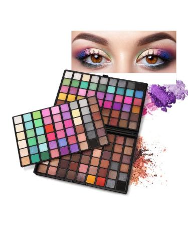 BONNIE CHOICE 162 Colors Professional Eyeshadow Palette with Brushes - Highly Pigmented Matte Shimmer Nudes Makeup Kit - Buy Online on GoSupps.com