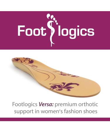 Full-Length Slimline Women's Orthotic Insoles for Metatarsalgia & Tired Feet - Versa Pair (Small Size - Buy Online on GoSupps.com