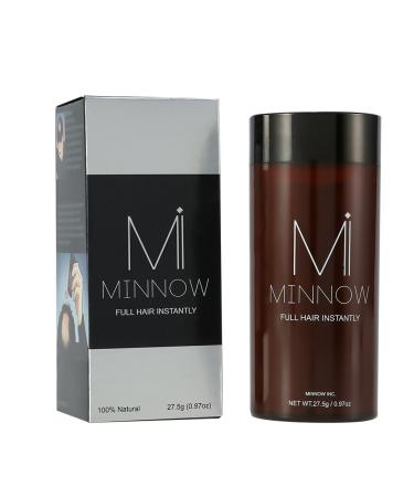 Minnow 4 Hair fiber bulk hair for hair compression women men men baldness concealer for an authentic look weld -resistant hair lines (light brown)
