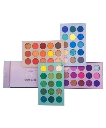 60 colors eyeshadow palette highly pigmented colored board durable eyeshadow palette matt and shimmer mixable eyeshadow professional make-up pallet eye cosmetic - Buy Online on GoSupps.com