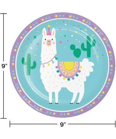 Creative Converting Llama Party Paper Plates - 8 ct Multicolor | Perfect for International Shipping - Buy Online on GoSupps.com